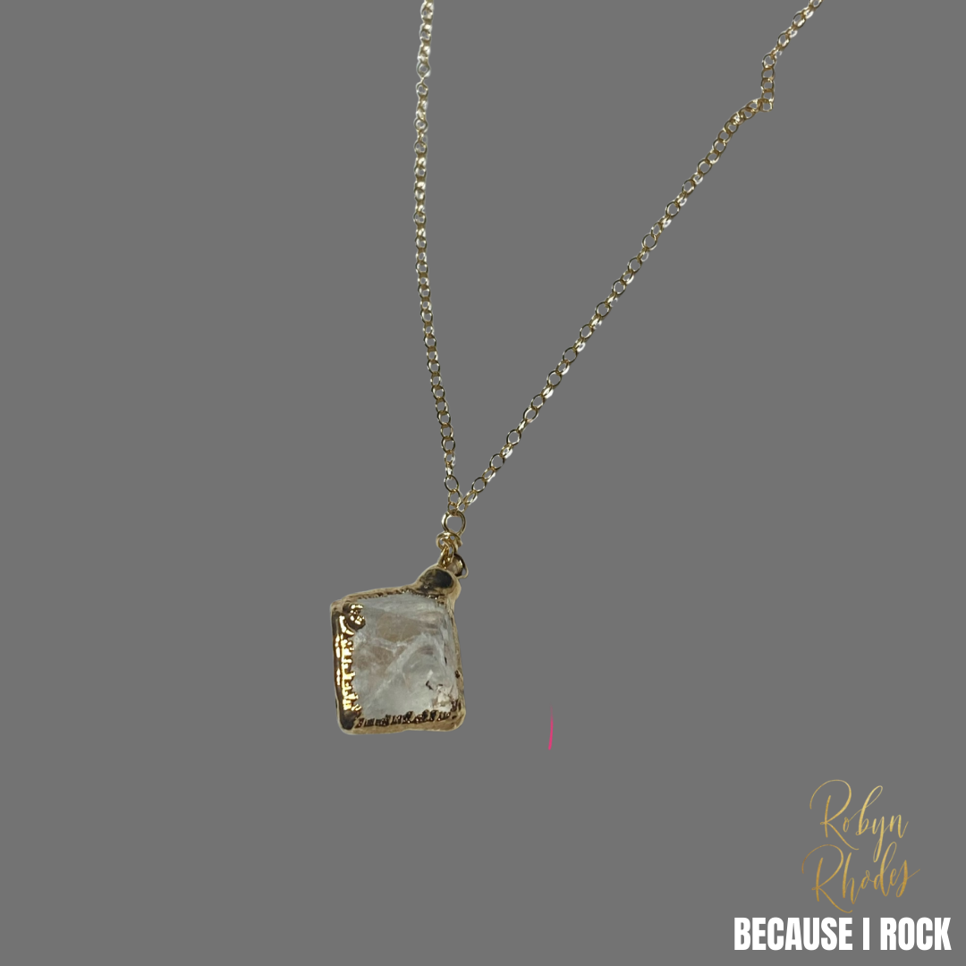 Simple Drop Necklace (Small Stones)