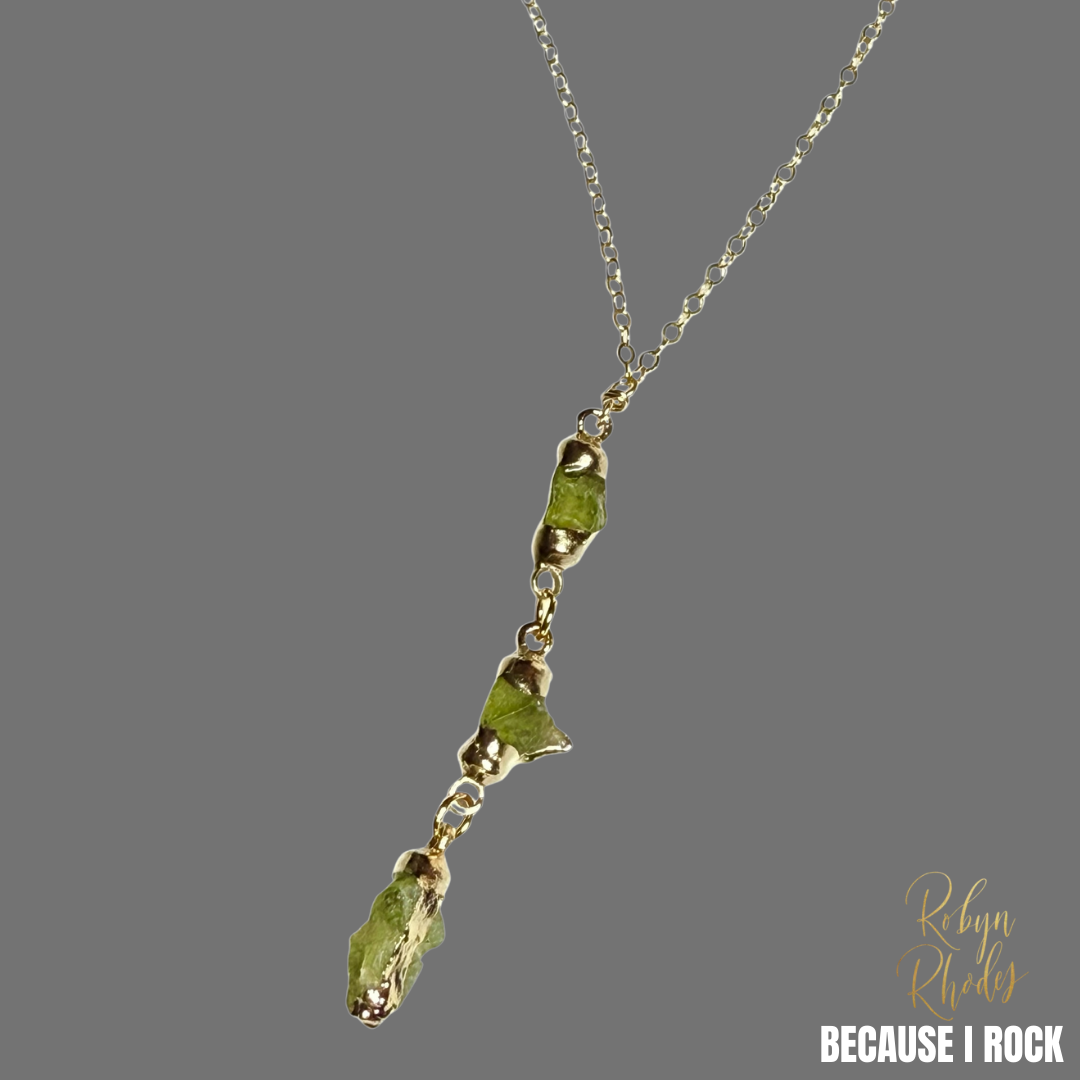 Simple Drop Necklace (Small Stones)