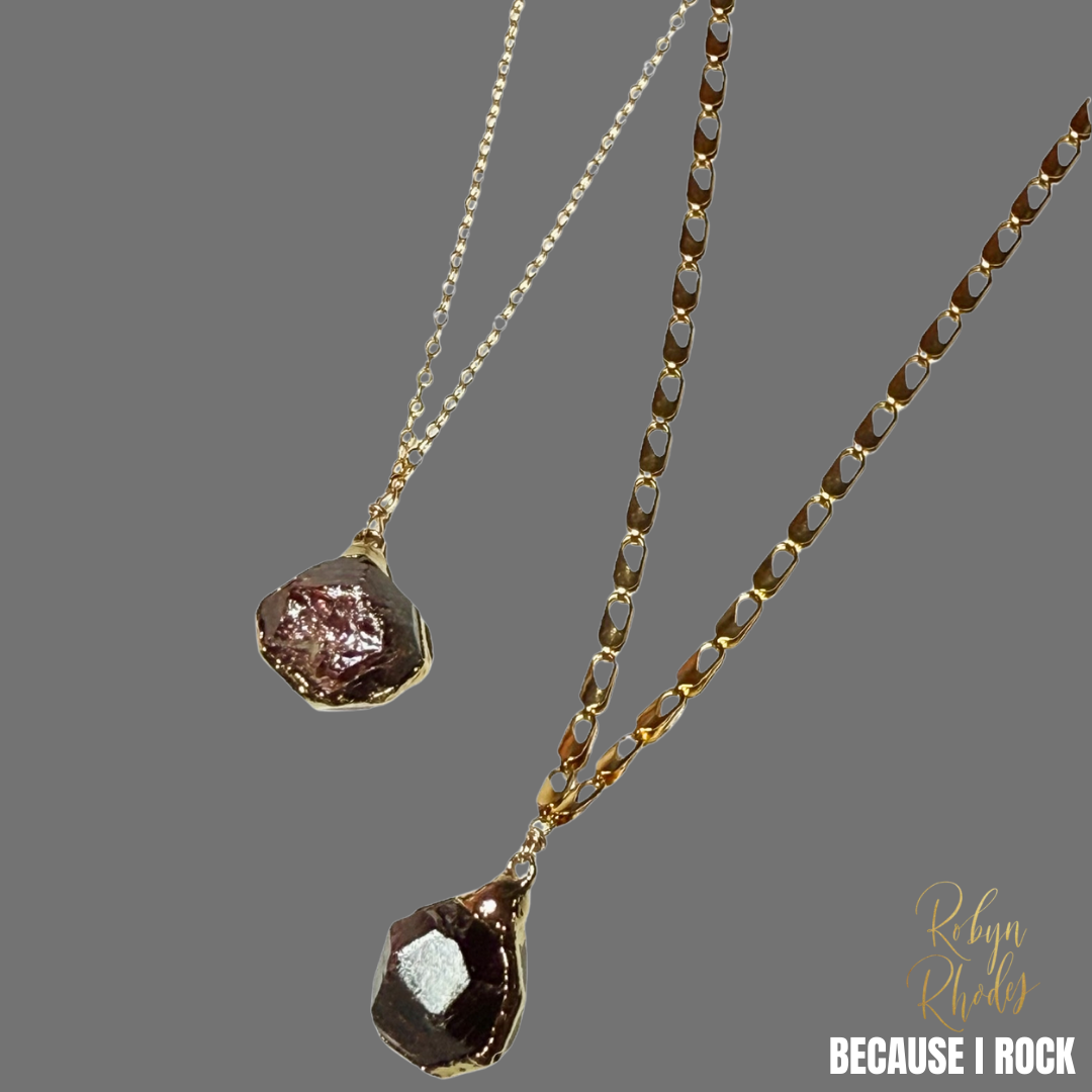 Simple Drop Necklace (Small Stones)