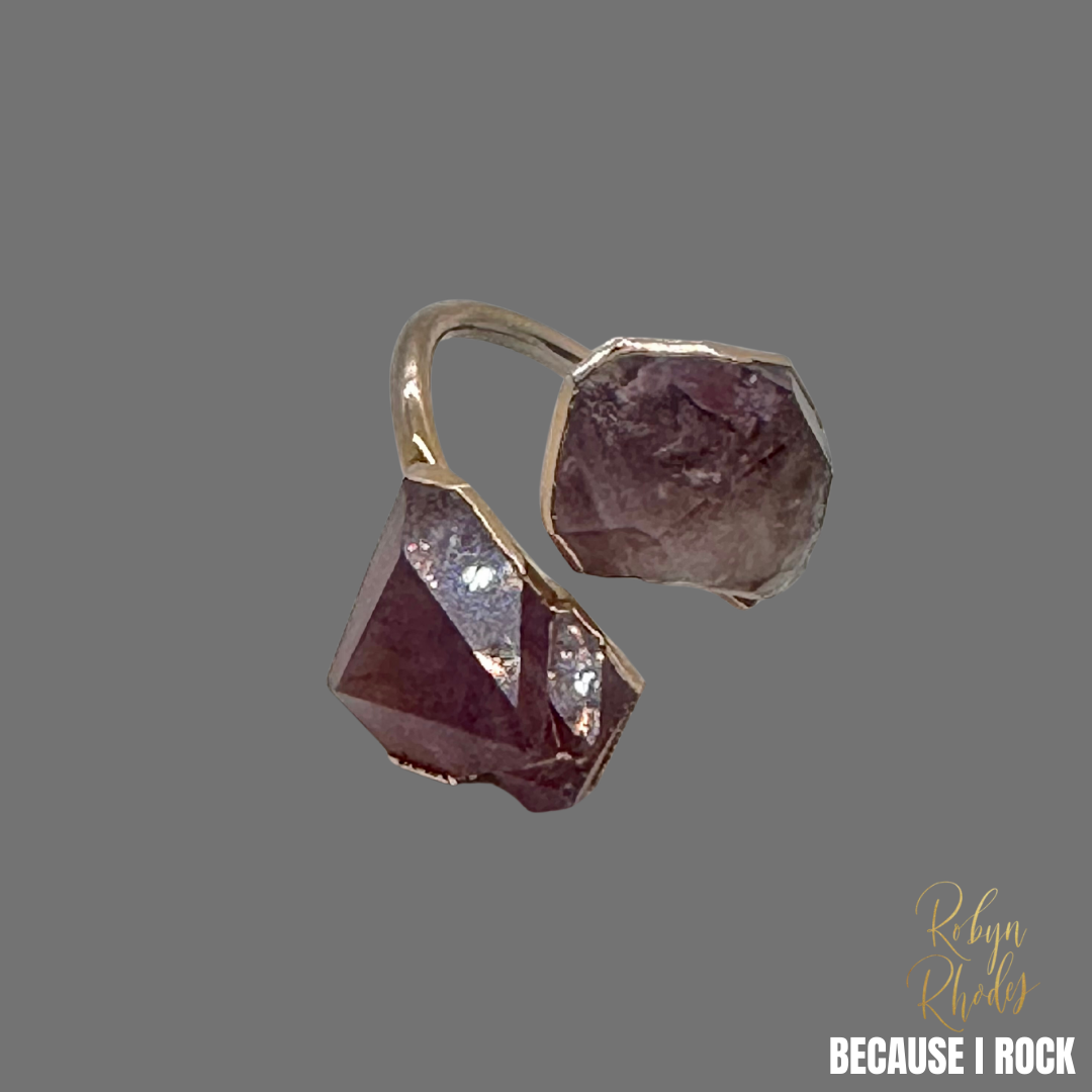 S-Style Double Stone Adjustable Ring