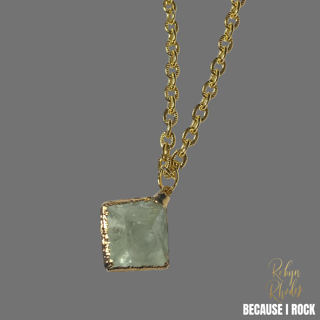 Simple Drop Necklace (Small Stones)