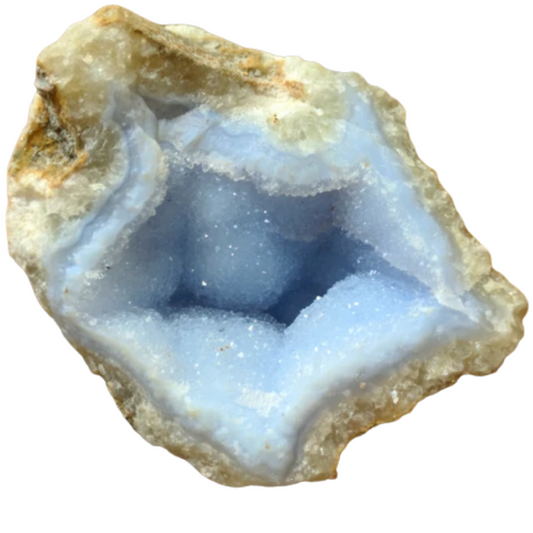 BLUE CHALCEDONY GEOEDE - Benevolence