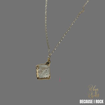 Simple Drop Necklace (Small Stones)