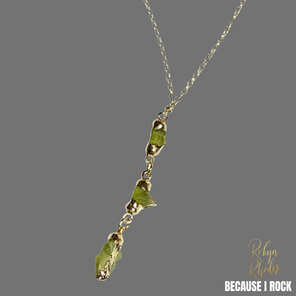 Simple Drop Necklace (Small Stones)