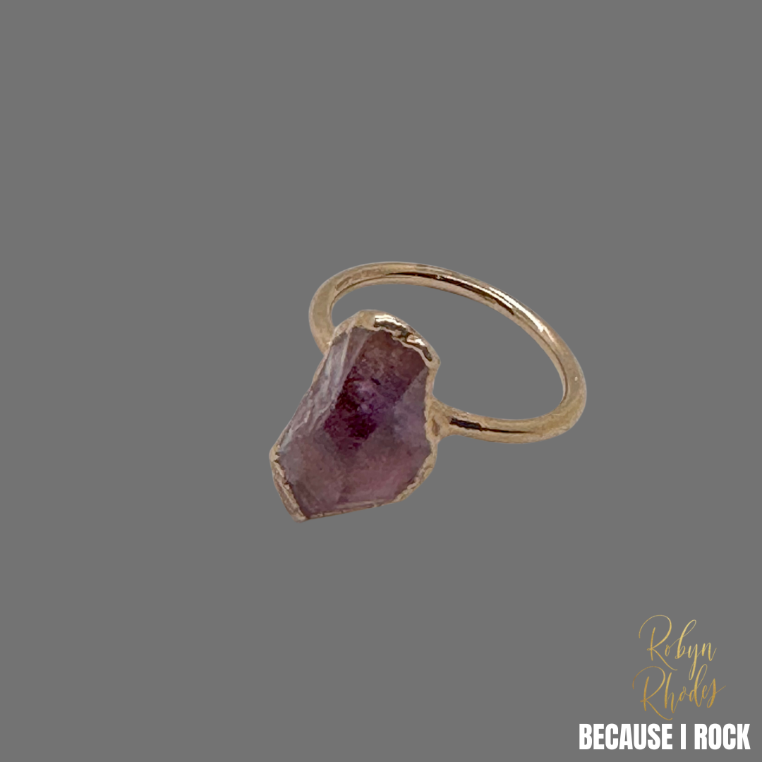 Medium Single Stone Band Ring