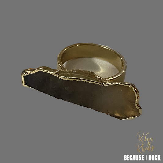 Medium Single Stone Band Ring