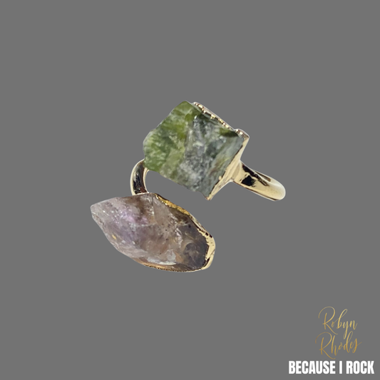 S-Style Double Stone Adjustable Ring