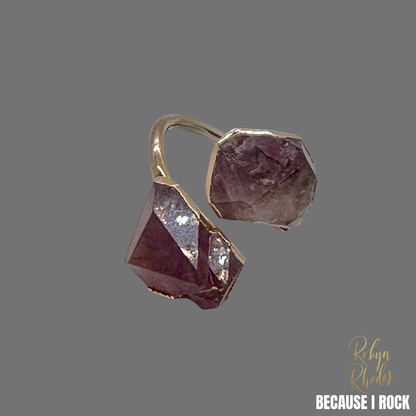 S-Style Double Stone Adjustable Ring