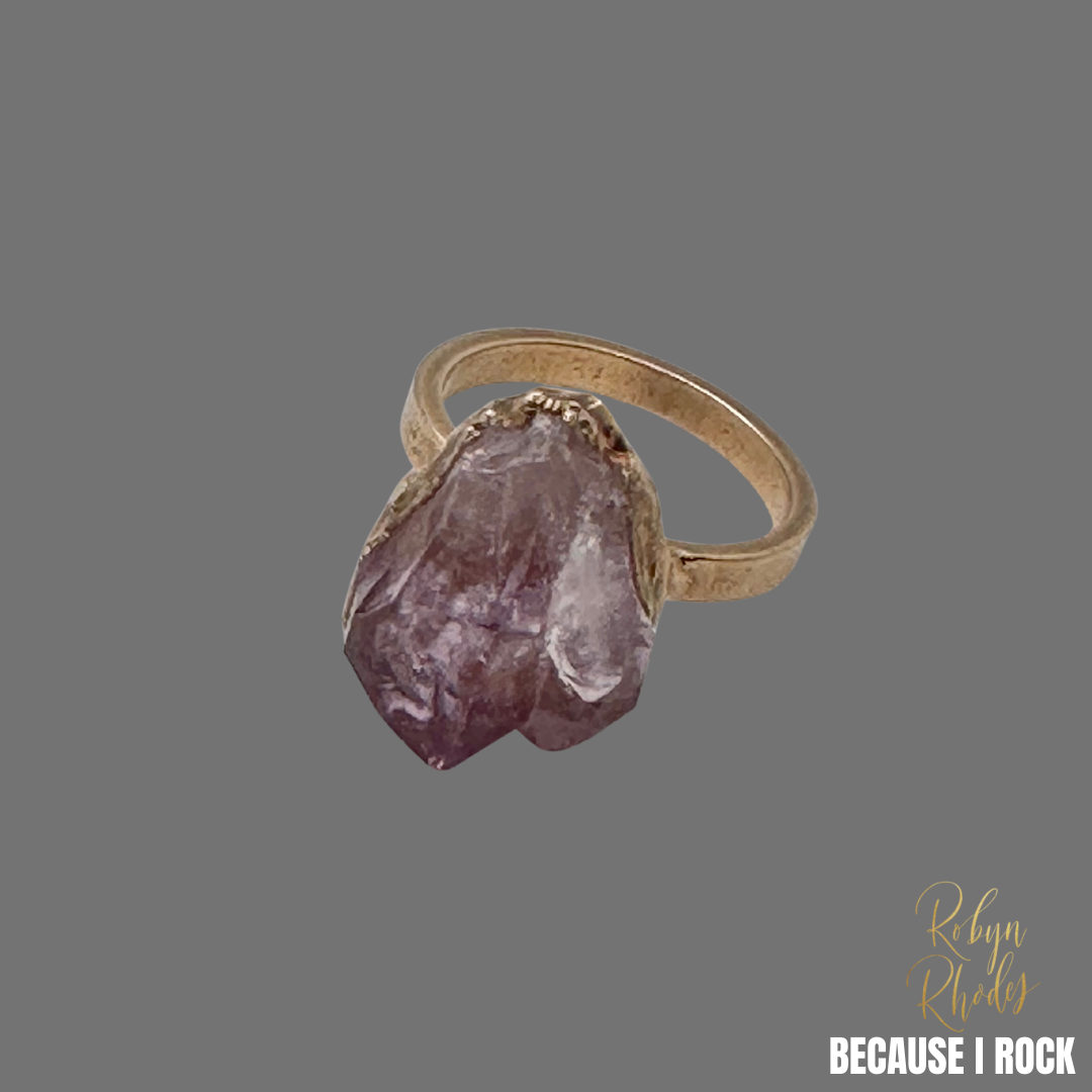 Medium Single Stone Band Ring