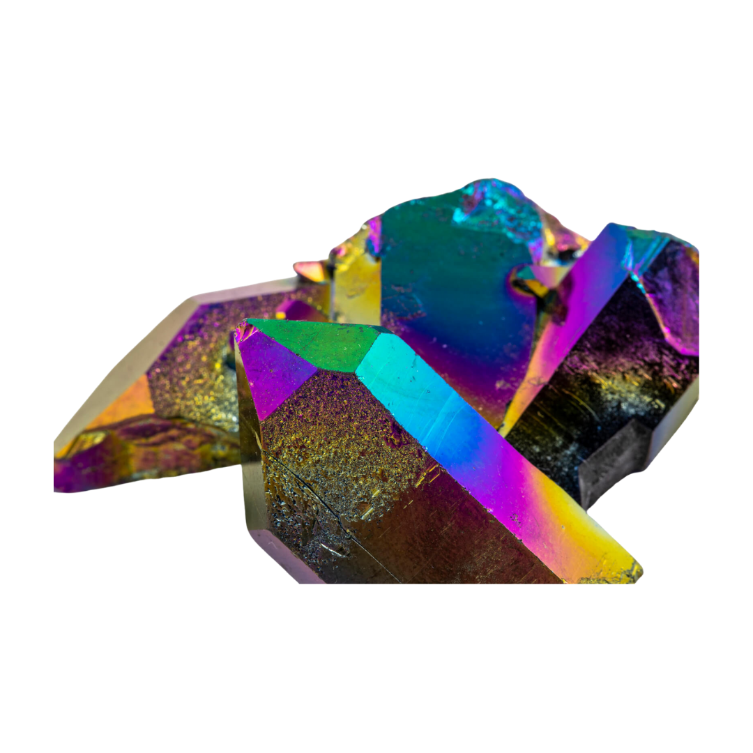 RAINBOW TITANIUM COATED QUARTZ - Grounding